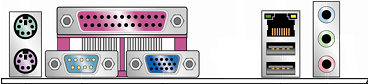 Intel D201GLY backplate